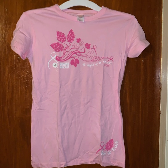 Russian River Brewery 2013 Breast Cancer Awareness Shirt t-shirt rare - Picture 1 of 7
